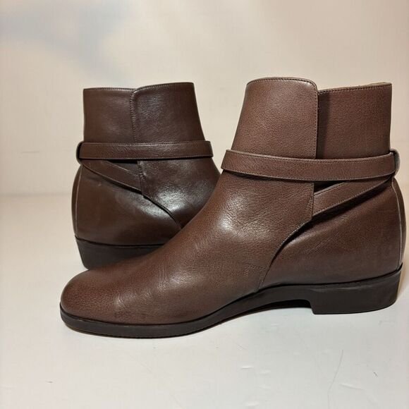 E. Vogel NYC Custom Chelsea Leather Ankle Brown Boots Women’s Size 10 7” Height - Picture 4 of 13
